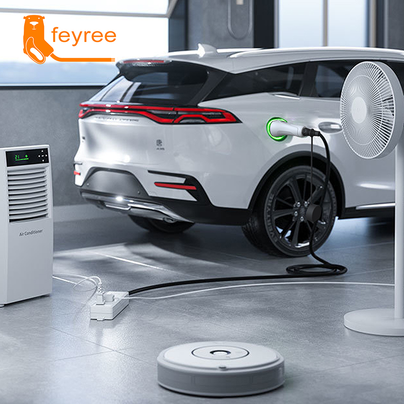 Feyree V2L Cable Electric Car  - đánh giá và giá Outdoor Power Station