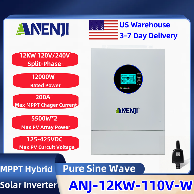 ANENJI Split-phase 120V/240V 1 - đánh giá và giá Charge Controller Solar