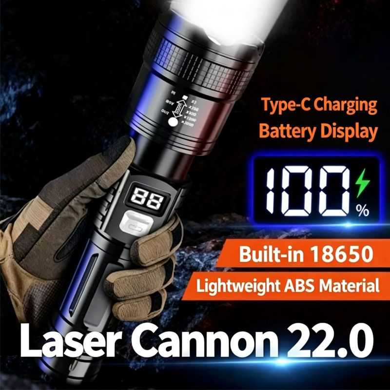 Zoomable Tactical Laser Flashl - đánh giá và giá Energy Monitor Meter